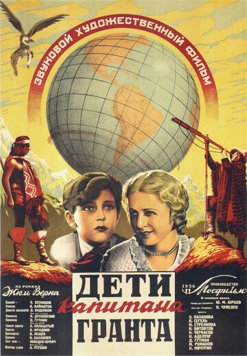 Постер к фильму Дети капитана Гранта (1936)