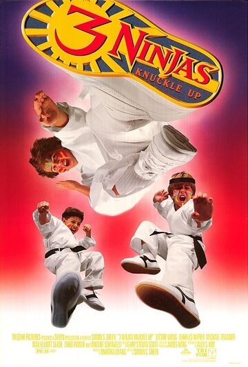 Постер к фильму Три ниндзя: Костяшки вверх (1995)